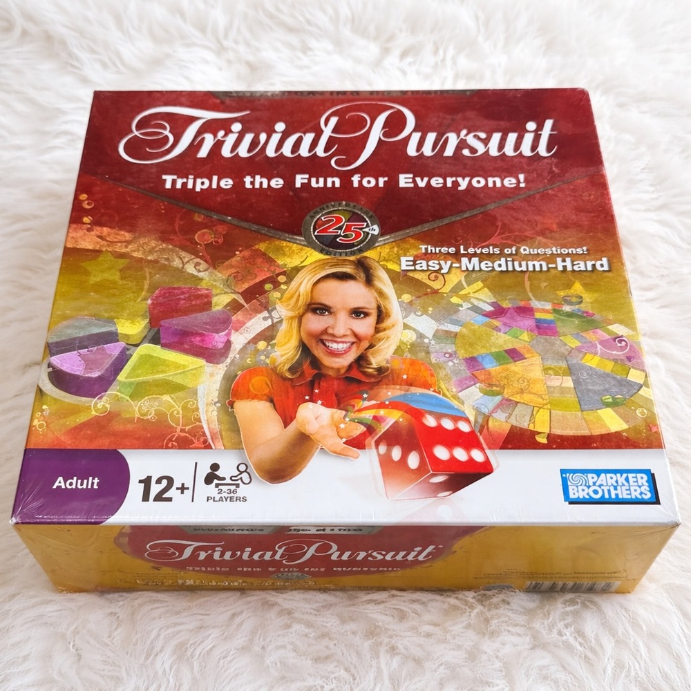 Trivial Pursuit 25th Anniversary Edition New Sealed Parker Brothers Board Game
